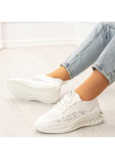Białe Buty Sportowe Sneakersy Brooke