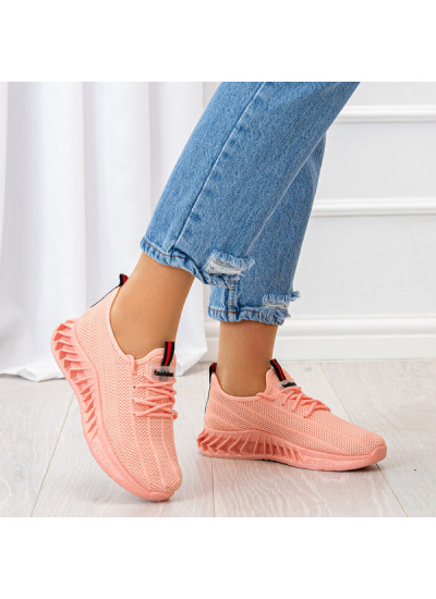 Różowe Buty Sportowe Sneakersy Brooke