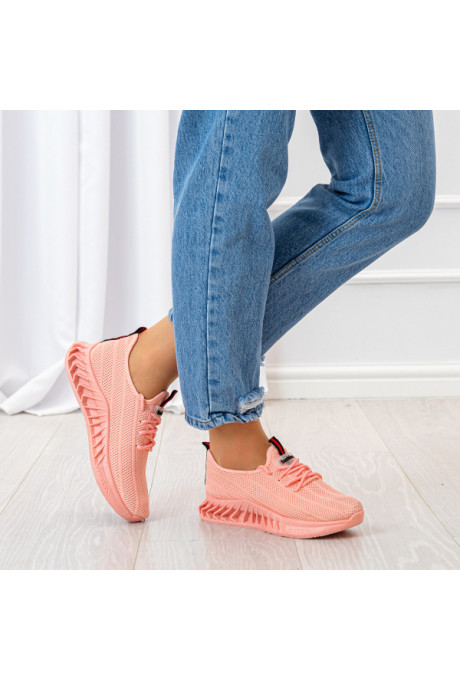 Różowe Buty Sportowe Sneakersy Brooke