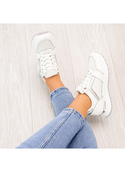 Białe Sneakersy  Judy / Buty Sportowe