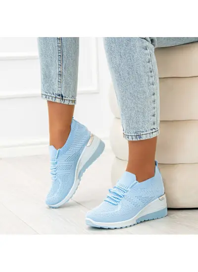 Niebieskie Sneakersy na...