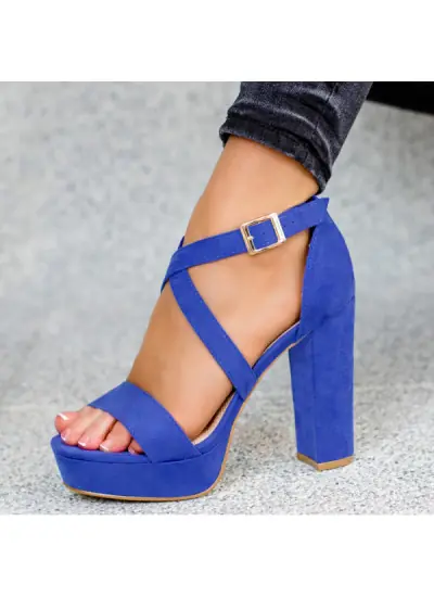 Niebieskie Sandały Janette...
