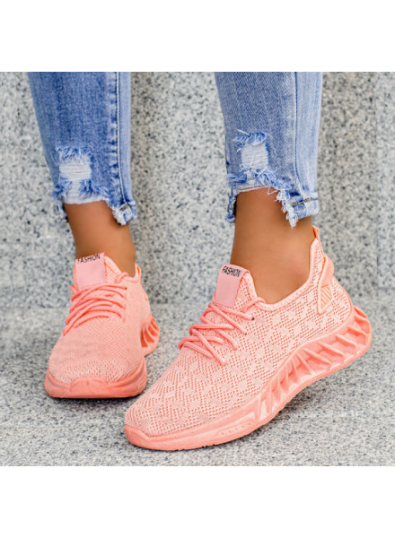 Różowe Buty Sportowe Sneakersy Irina