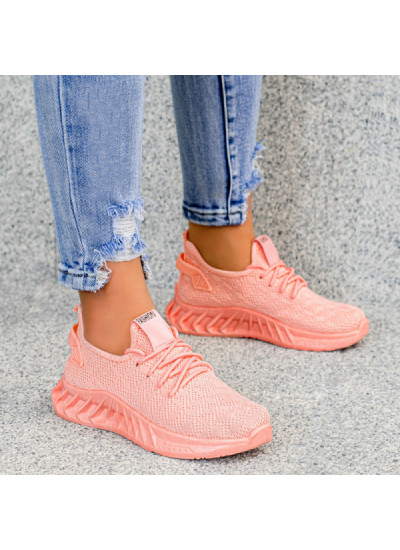 Różowe Buty Sportowe Sneakersy Irina