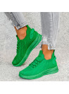 Zielone Buty Sportowe Sneakersy Yesenia