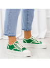Zielone Sneakersy Trampki Serena
