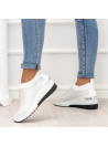 Białe Buty Sportowe Sneakersy Demetria Cyrkonie