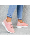 Różowe Buty Sportowe Sneakersy Alinda
