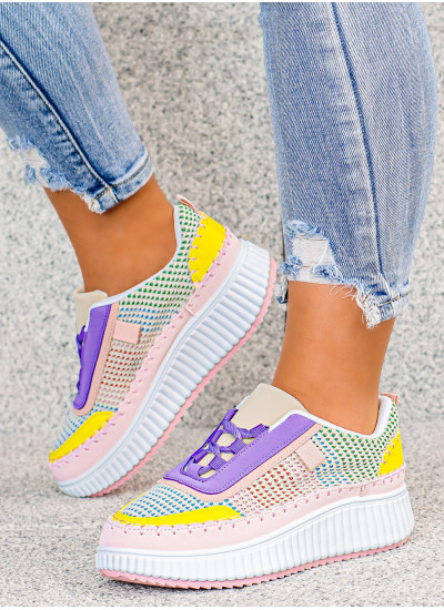 Kolorowe Sneakersy Trampki...