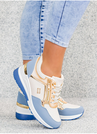 Biało Niebieskie Sneakersy...