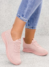 Różowe Sneakersy Leanna / Buty Sportowe