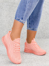 Różowe Buty Sportowe Sneakersy Madeleine